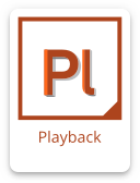 Playback logo